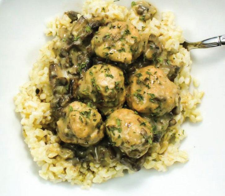 KosherBox® - Chicken Meatballs With Rice & Mushrooms